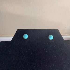 Sterling Silver Turquoise Stud Earrings